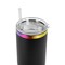 Makerflo 40 oz Rainbow Plated Powder Coated Tumbler with Twist On Clear Slide Lid and Handle Sold Separately, Ideal for Craft and Personalization (Laser Engraving, UV DTF, Epoxy, and Vinyl)